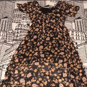 High Low Sheer Floral